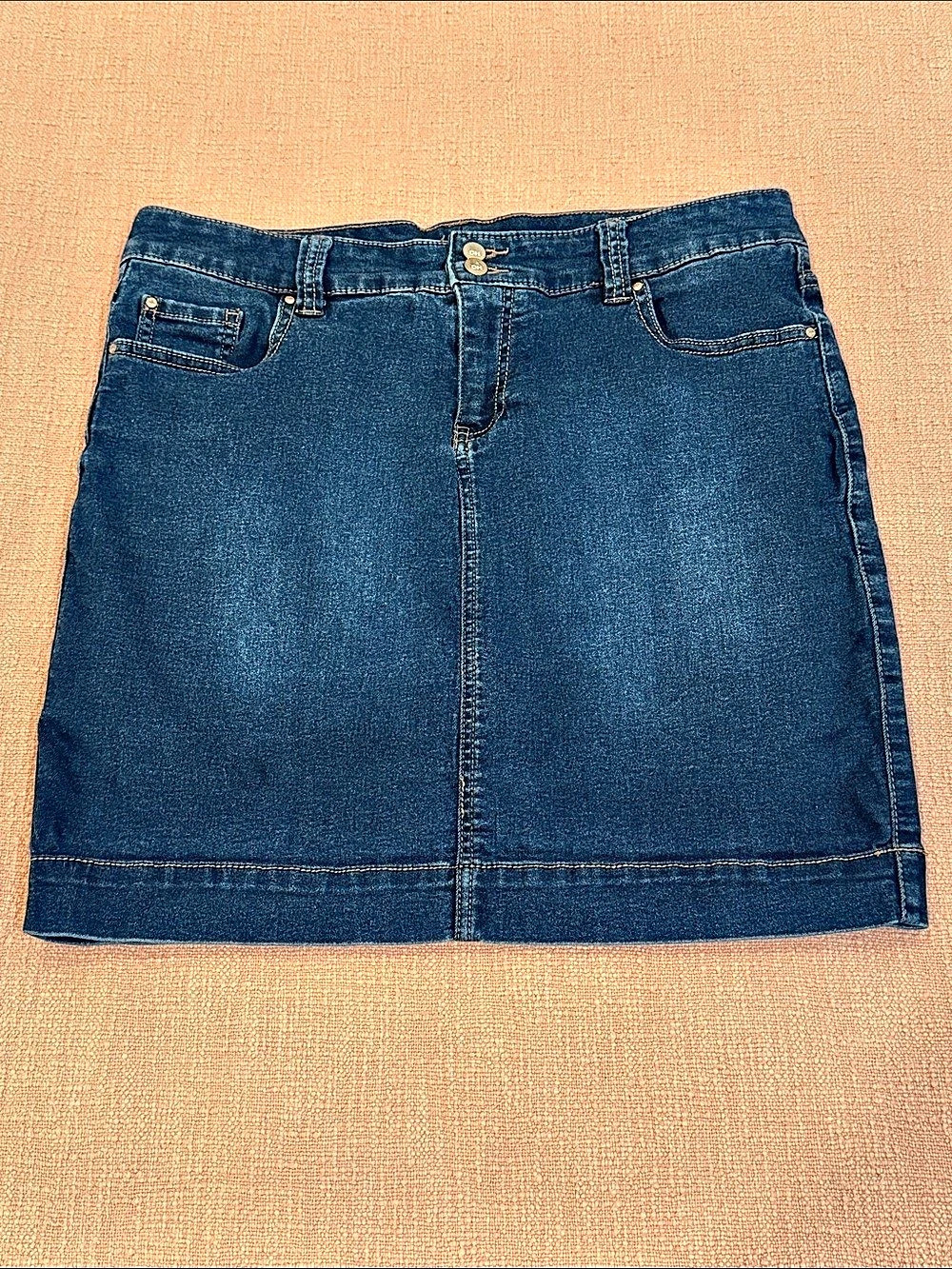 Denim Mini skort (shorts skirt combination ) in Blue Size 14 - W32